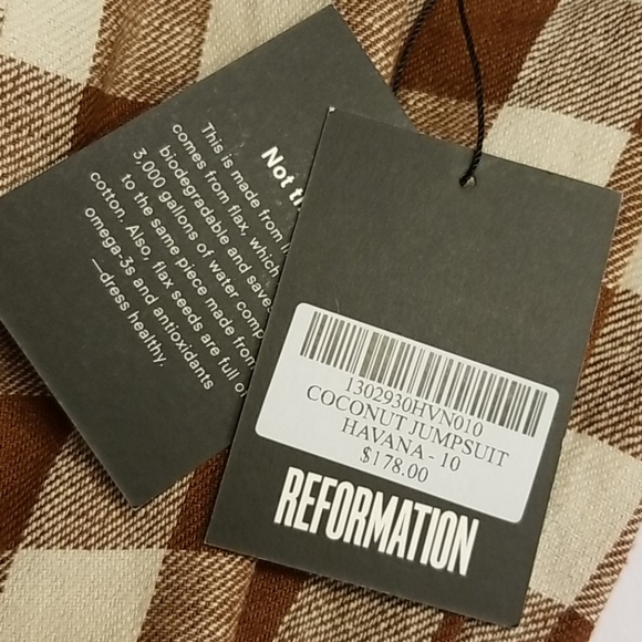 Reformation Coconut Havana Romper size 10 - Picture 6 of 8